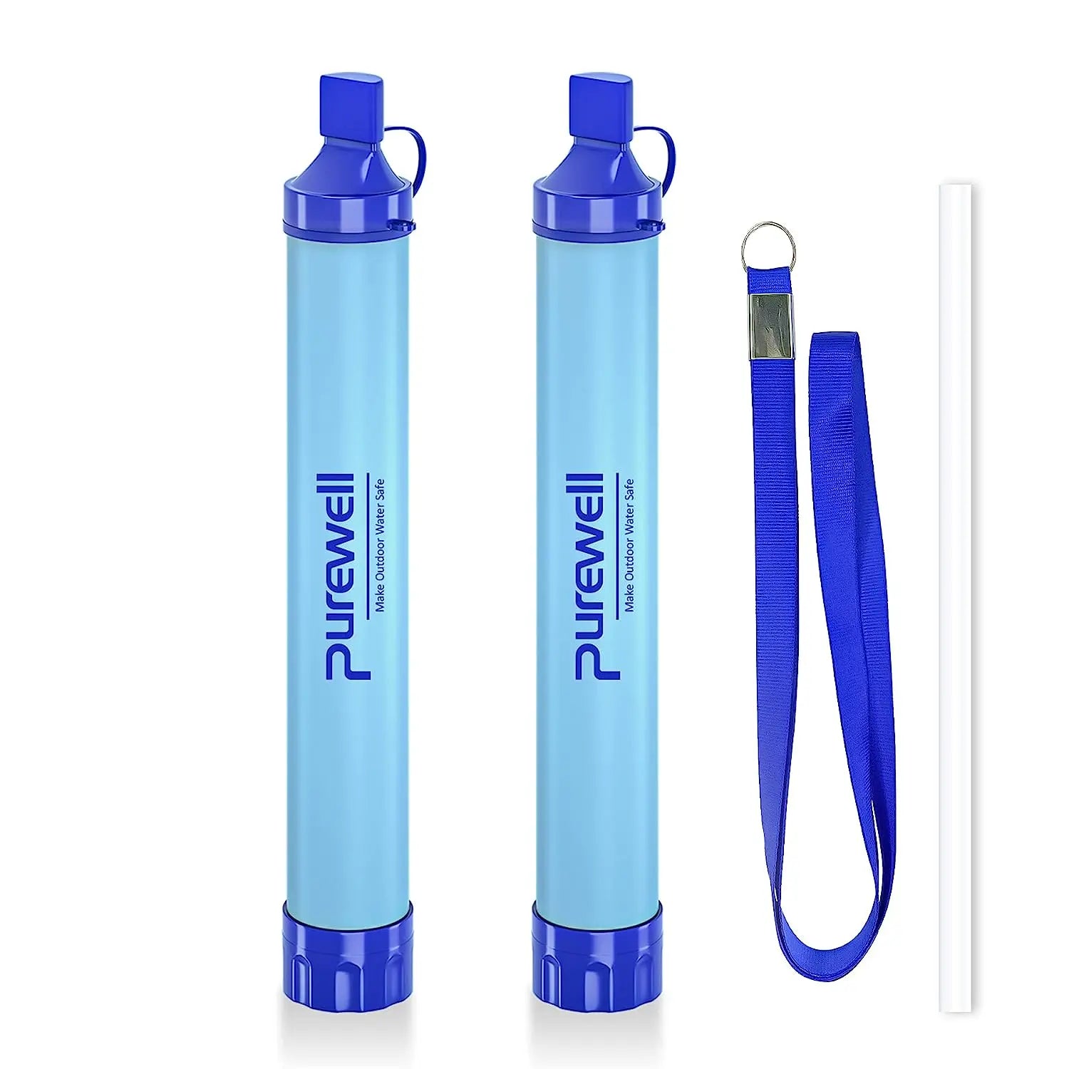 Purewell Filtered Water Bottle BPA Free with 4-Stage Integrated Filter  Straw for Camping, Hiking, Backpacking and Travel